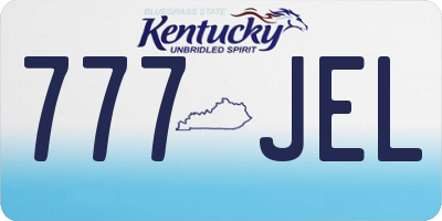 KY license plate 777JEL