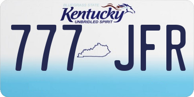 KY license plate 777JFR