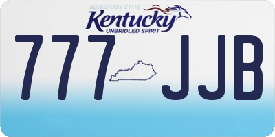 KY license plate 777JJB