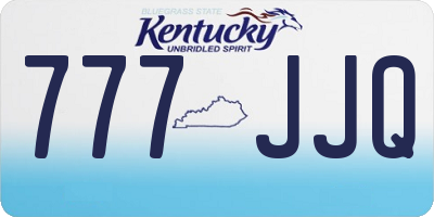 KY license plate 777JJQ
