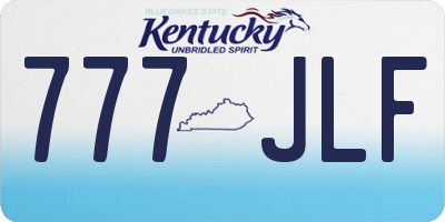 KY license plate 777JLF