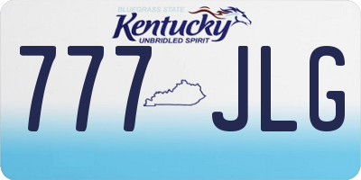 KY license plate 777JLG