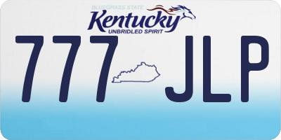 KY license plate 777JLP