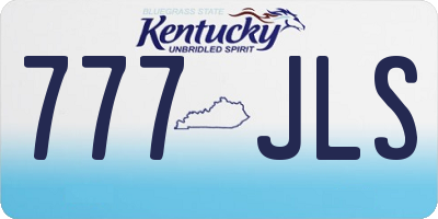 KY license plate 777JLS