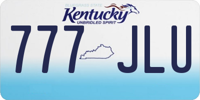KY license plate 777JLU