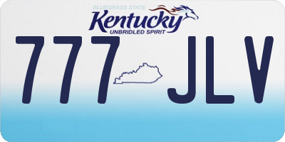 KY license plate 777JLV