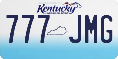 KY license plate 777JMG