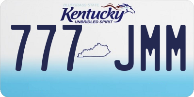 KY license plate 777JMM