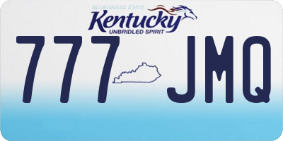 KY license plate 777JMQ