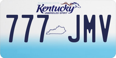 KY license plate 777JMV