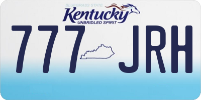 KY license plate 777JRH