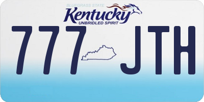 KY license plate 777JTH