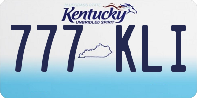KY license plate 777KLI