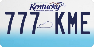 KY license plate 777KME