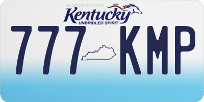 KY license plate 777KMP