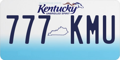 KY license plate 777KMU