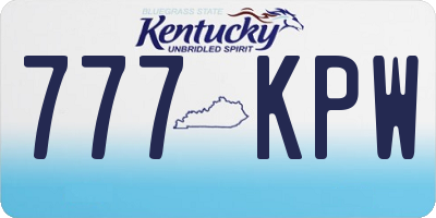 KY license plate 777KPW