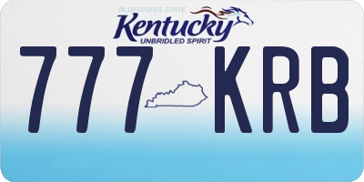 KY license plate 777KRB