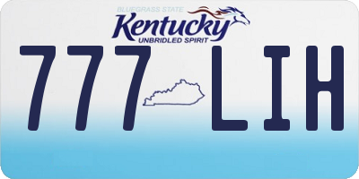 KY license plate 777LIH