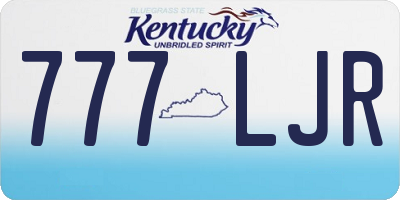KY license plate 777LJR
