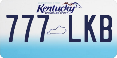 KY license plate 777LKB