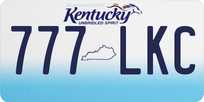 KY license plate 777LKC