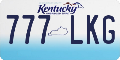 KY license plate 777LKG