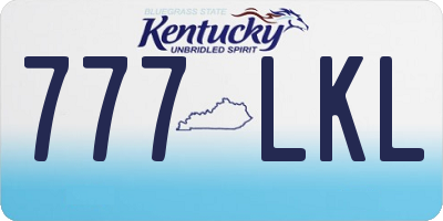 KY license plate 777LKL