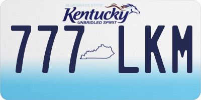 KY license plate 777LKM