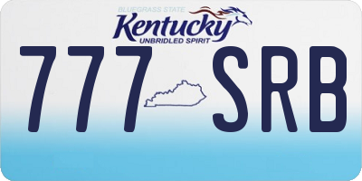 KY license plate 777SRB
