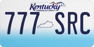 KY license plate 777SRC