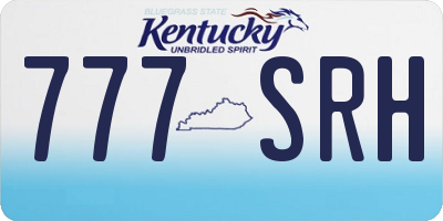 KY license plate 777SRH