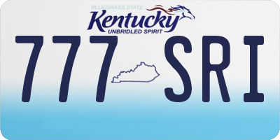 KY license plate 777SRI