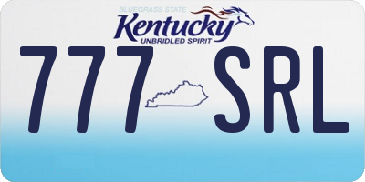 KY license plate 777SRL
