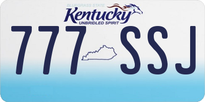 KY license plate 777SSJ