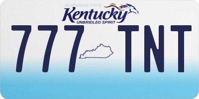 KY license plate 777TNT