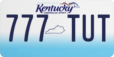 KY license plate 777TUT