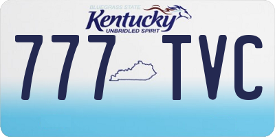 KY license plate 777TVC