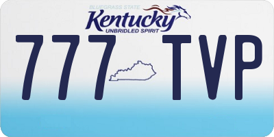 KY license plate 777TVP