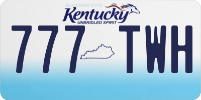 KY license plate 777TWH