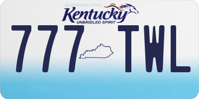 KY license plate 777TWL
