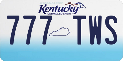 KY license plate 777TWS
