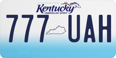 KY license plate 777UAH