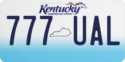 KY license plate 777UAL
