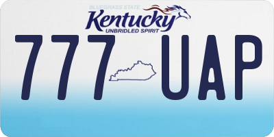 KY license plate 777UAP