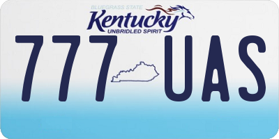 KY license plate 777UAS