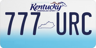 KY license plate 777URC