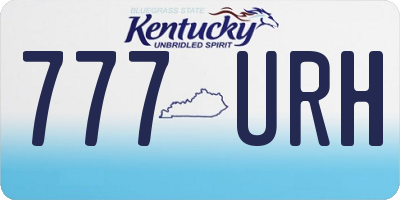 KY license plate 777URH