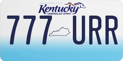 KY license plate 777URR