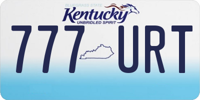KY license plate 777URT